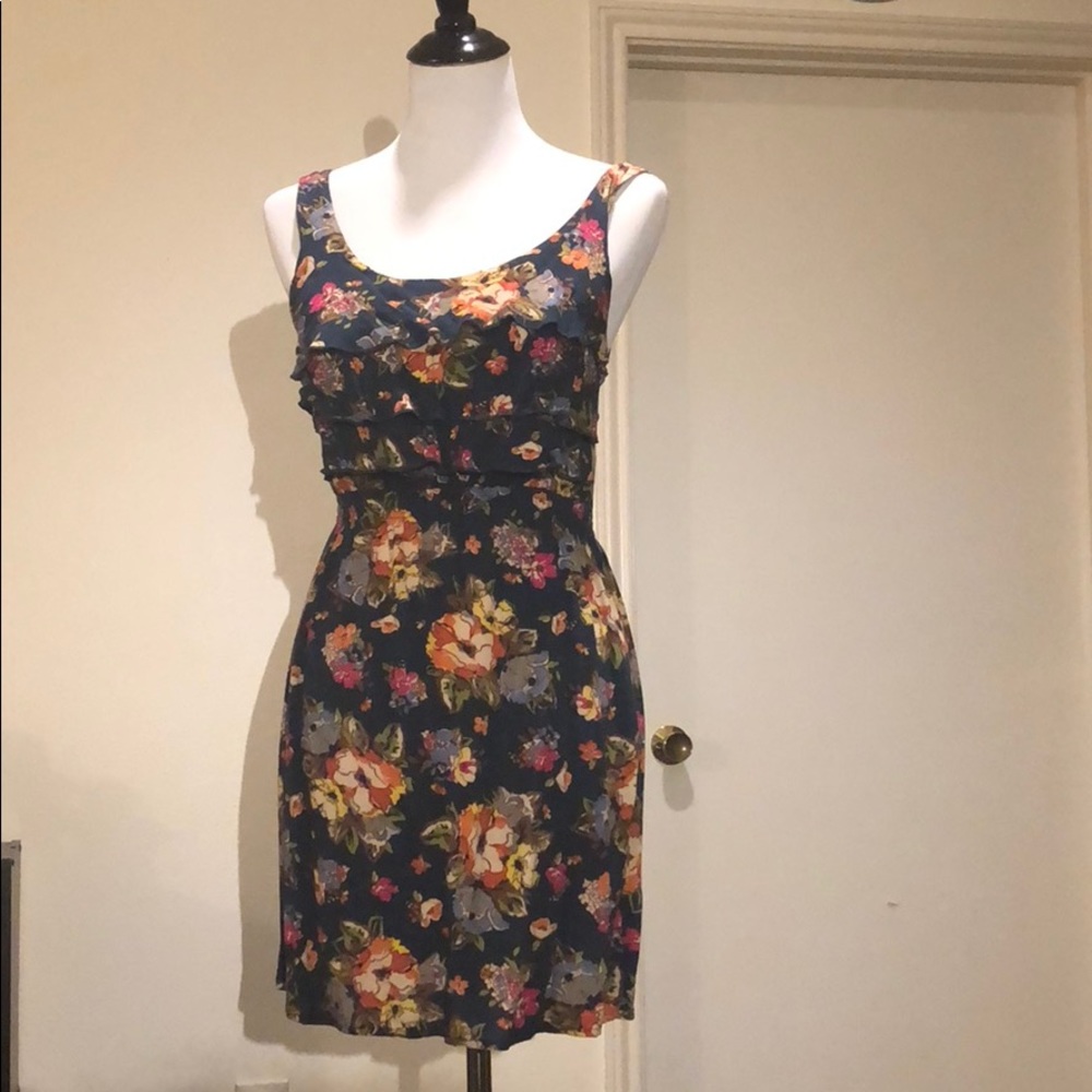 Blue floral dress